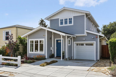 Inspiration for a transitional exterior home remodel in San Francisco