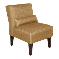 Universal Lighting and Decor - Metropol Glitz Filbert Fabric Slipper Chair - Bar Stools And Counter Stools