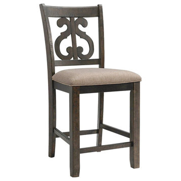 Stanford Counter Swirl Back Side Chair Set