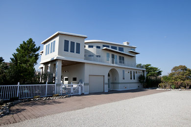 Example of a trendy exterior home design in New York