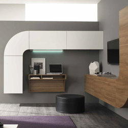 Modern Italian Wall Unit Velvet Millenium 948 by Artigian Mobili - $3,425.00 - Entertainment Centers And Tv Stands