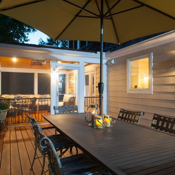 Design Builders mahogany screened porch & Zuri deck in Potomac MD