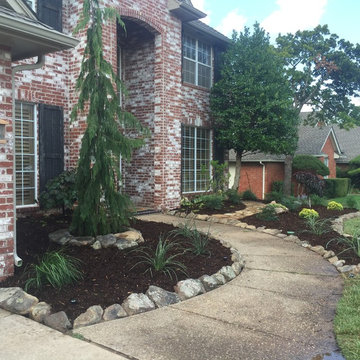 Front yard Flowerbed Makeover AFTER