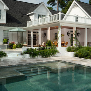 ウィルミントンのトラディショナルスタイルのおしゃれなプールの写真