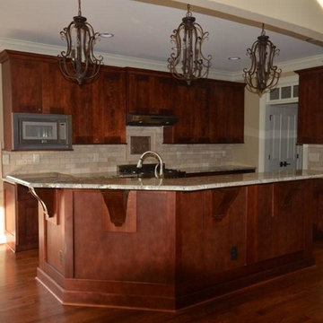Shaker Cognac Cabinets