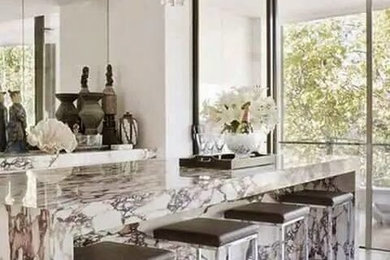 Example of a trendy kitchen design in Dallas