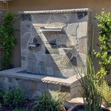 Folsom Front Courtyard-  Water Feature Wall