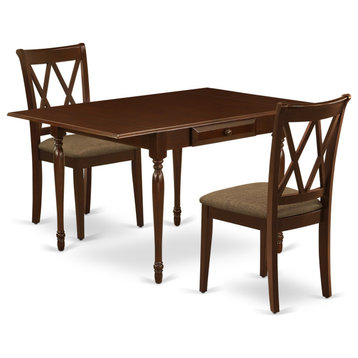 3-Piece Table Set For 2 Table, 2 Dining Chairs