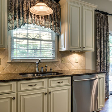 Dover White New Doors Built Kitchen Remodel