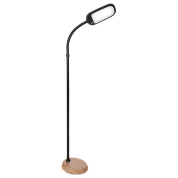 Brightech Litespan LED Bright Reading and Craft Floor Lamp - Modern Standing, Na