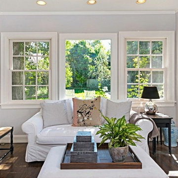 Den with view to the Backyard