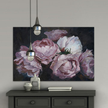 "Dramatic Bloom" Painting Print on Wrapped Canvas