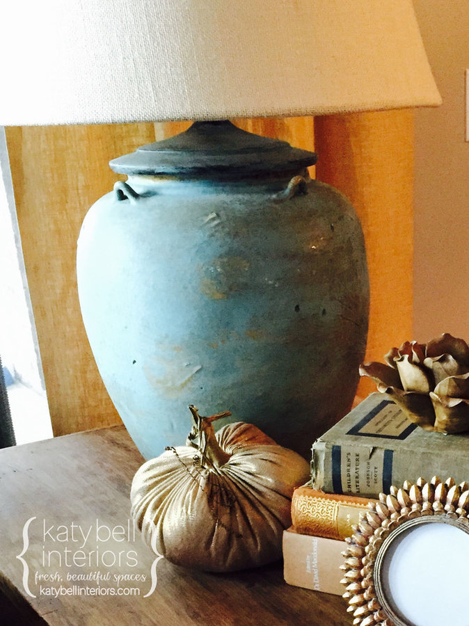 Provence Pottery Lamp & Books