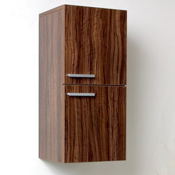Fresca Walnut Bathroom Linen Side Cabinet FST8091GW - Bathroom Cabinets