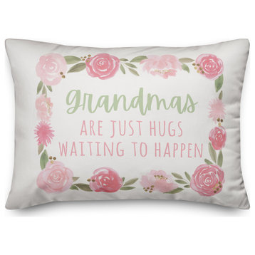 Hugs Waiting to Happen Personalized 20 x 14 Spun Poly Pillow
