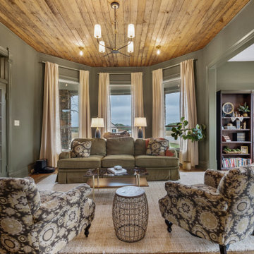 Cozy Family Room Remodel with Rustic Charm and Modern Comfort