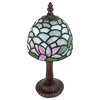 Lotus Flower Petite Stained Glass Lamp