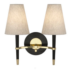 Jonathan Adler Ventana Double Sconce Brass - Wall Sconces
