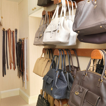 Walk in Closet with storage for Shoes and Handbags