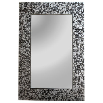CHLOE Reflection CH8M012SV36-VRT Rectangle Antique Mirror Silver Finish 36``