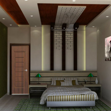Bed room and bed room false ceiling
