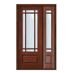 Prehung French Sidelite Door 96 Fiberglass Marginal 9 Lite Marginal - Patio Doors