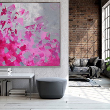 "Celebration" 48x48 inches Large Modern Painting MADE TO ORDER