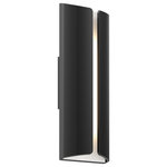 DALS Lighting - LED Wall Pack, Black - With a unique front panel design, our new LED wall sconce combines functionality with creativity. This type of fixture is ideal for high-end residential applications