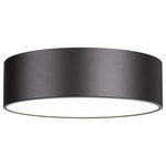 Z-Lite - Z-Lite 2302F4-BRZ Harley 4 Light Flush Mount in Bronze - Take a page from casual style by illuminating a modern space with the Harley flushmount metal drum ceiling light. This four-light ceiling light offers plenty of lighting in a kitchen, dining area, or main living space, maintaining an easy style. With a cool bronze finish steel shade, it's versatile and dynamic.