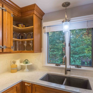 Cherry Shaker Cabinets in Billerica MA