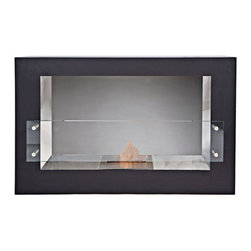 The Bio Flame Argento &ndash; Single Sided Bio-Ethanol Fireplace - Indoor Fireplaces