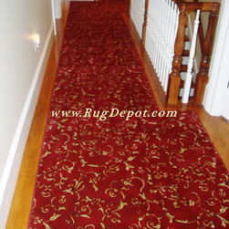 Kane Carpet Red Floral - Area Rugs