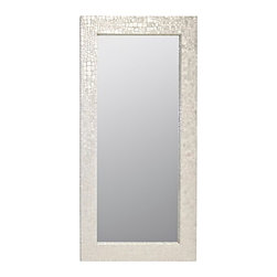 Worlds Away Hillary Croc Floor Mirror - Bathroom Mirrors
