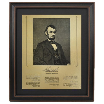 Framed and Matted Portrait of Abraham Lincoln