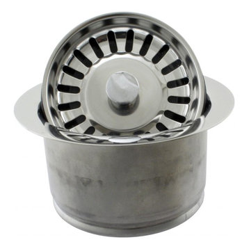 Insinkerator Style Extra-Deep Disposal Flange And Strainer In Polished Chrome