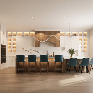 Modern Transitional Virtual Kitchen