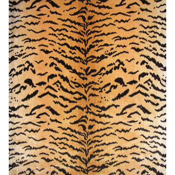 Tiger Silk, Brown On Gold
