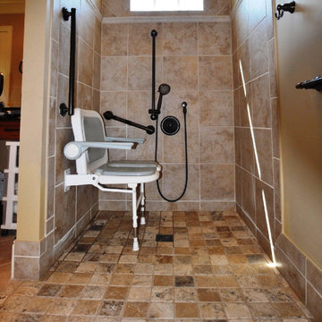 Level entry shower