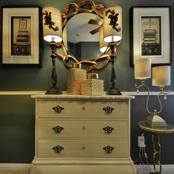 Green & Gold Glamorous Teen Room