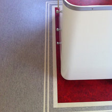 little lino-covered table