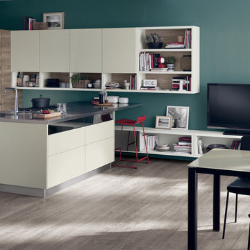 Scavolini Modern Kitchen & Living Area