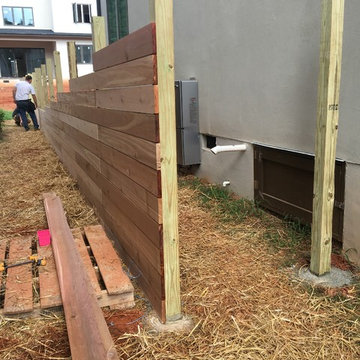 Horizontal Cedar Full-Privacy Fence