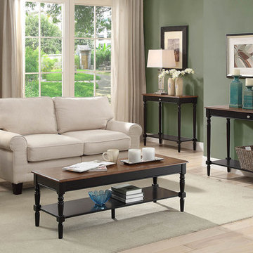 French Country Collection in Dark Walnut and Black
