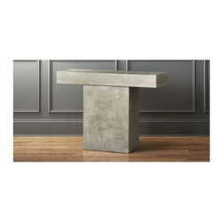fuze grey console table | CB2 - Side Tables And End Tables