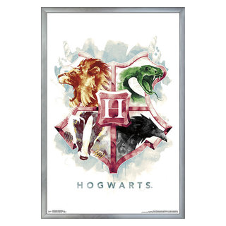 Trends International Harry Potter - Slytherin Crest Magic Framed