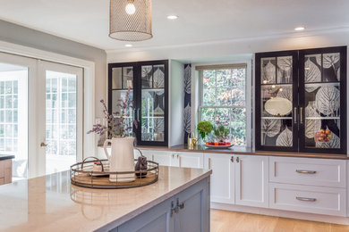 Kitchen - transitional kitchen idea in Manchester