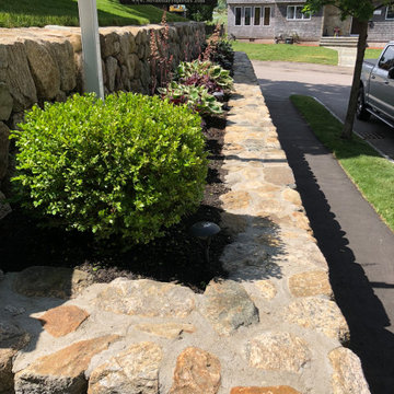Natural Stone Retaining Wall