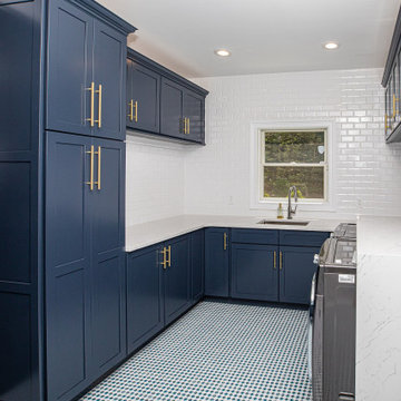 Midnight Blue Laundry Room