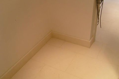 Kitchen in Perth with limestone floors.