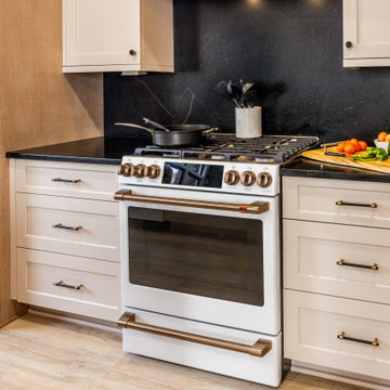 White Oak, Black Accents and Accessible Beige Cabinetry